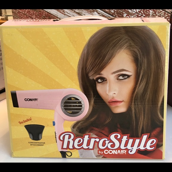 Conair Hair Dryer Retro Style Folds Up For When You’re On The Go - Picture 5 of 8
